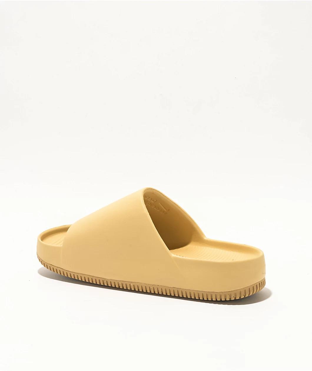 Nike Calm Khaki Slide Sandals Product Image