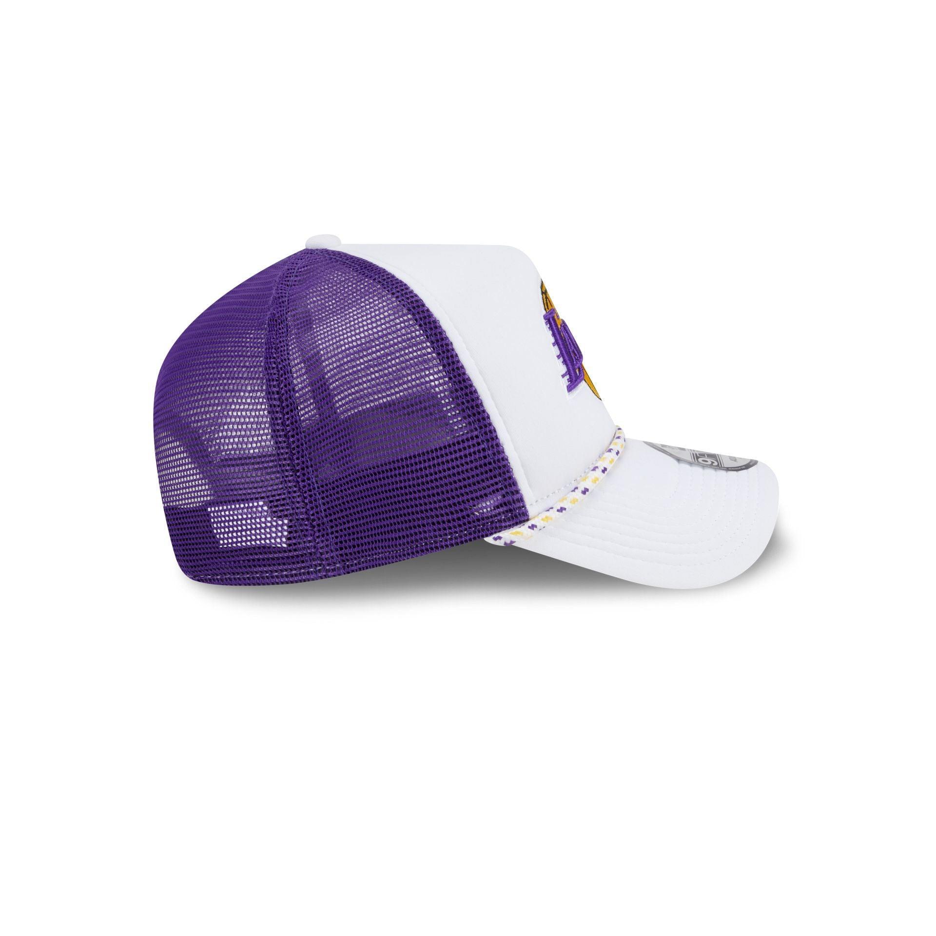 Los Angeles Lakers Court Sport 9FORTY A-Frame Trucker Hat Male Product Image