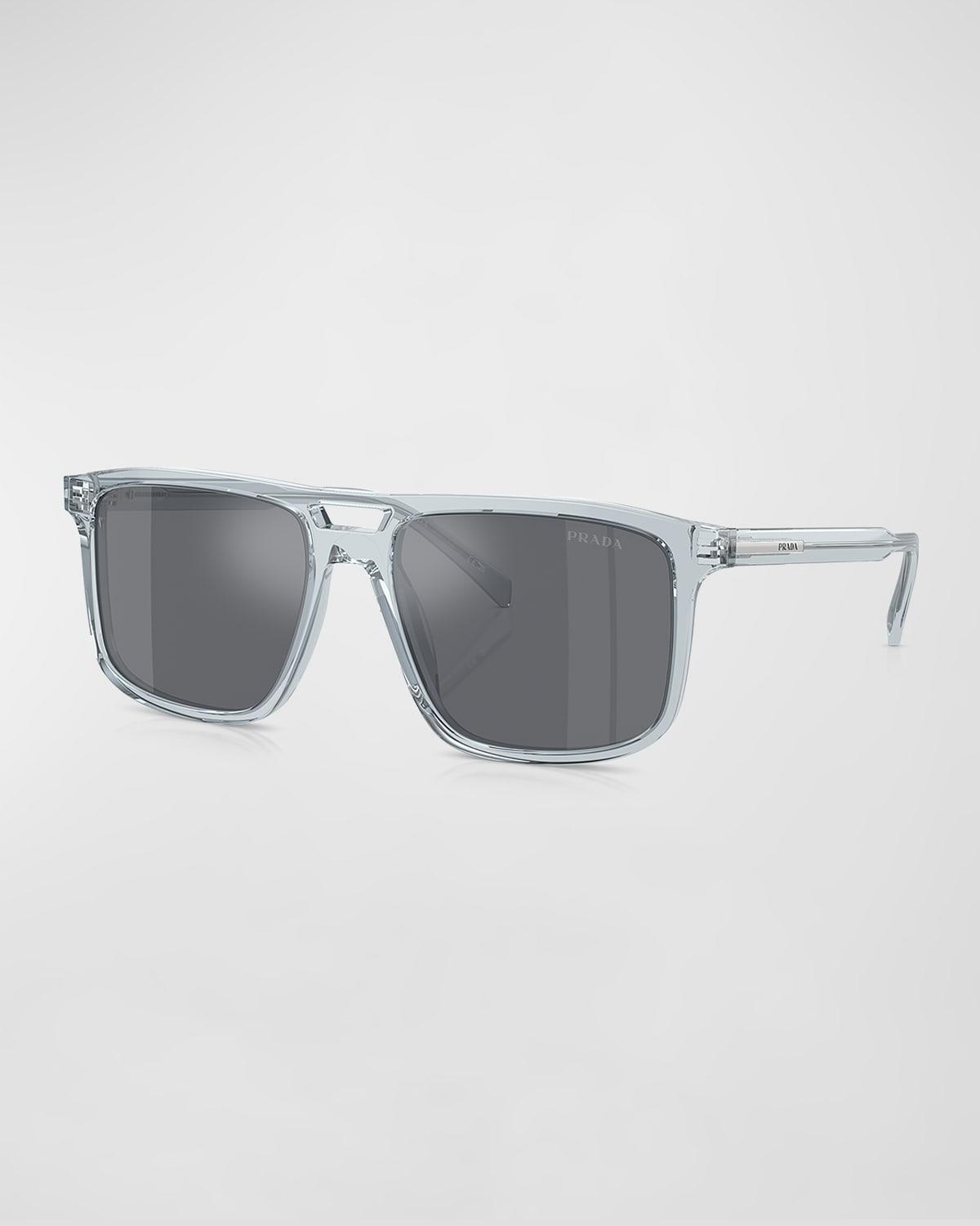 Mens Acetate and Plastic Square Sunglasses Product Image