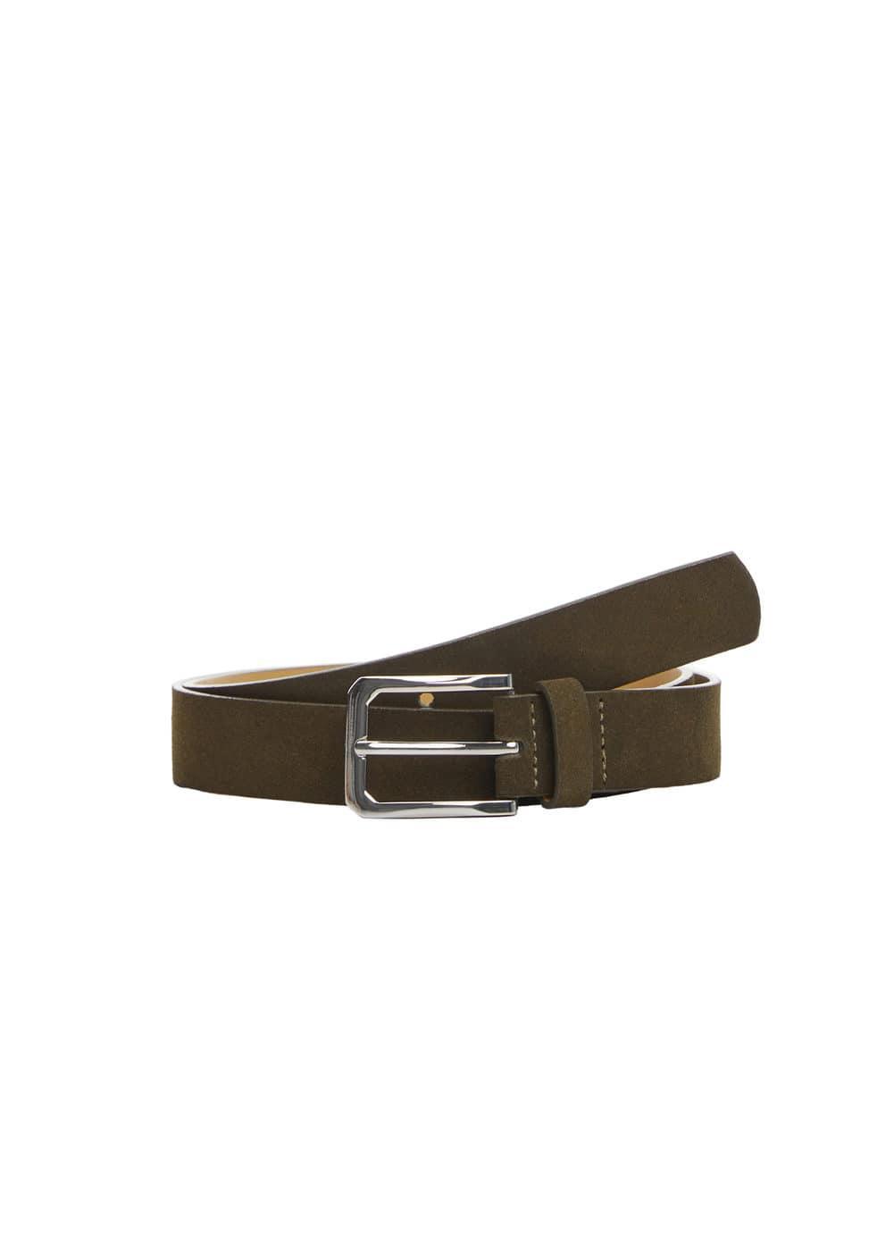 MANGO MAN - Suede belt khakiMen Product Image