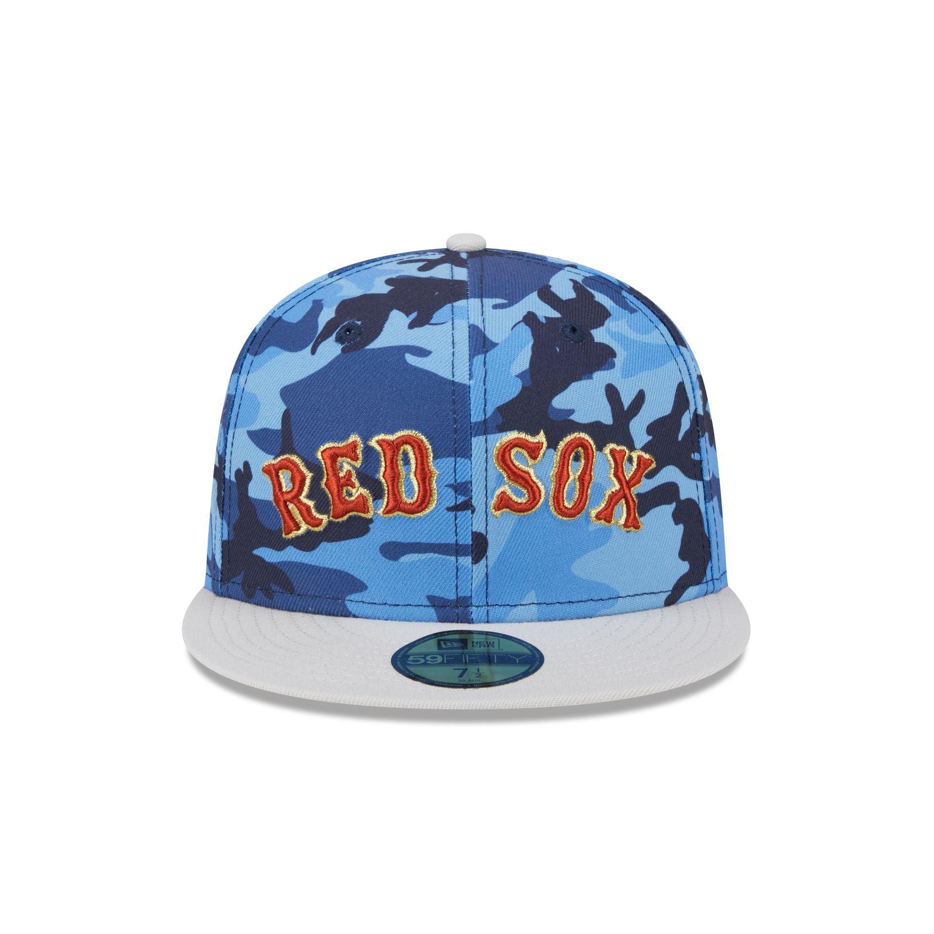 Boston Red Sox Blue Camo 59FIFTY Fitted Hat Male Product Image