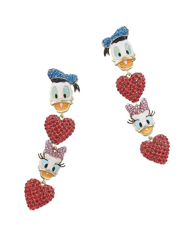 Womens Baublebar Donald & Daisy Heart Drop Earrings Product Image