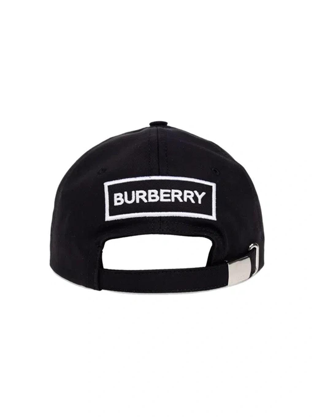 BURBERRY Small Navy Varsity Logo Baseball Cap In Blue Product Image