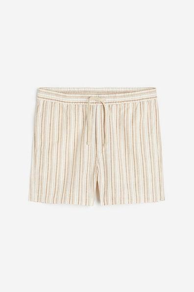 Regular Fit Linen-blend Shorts Product Image