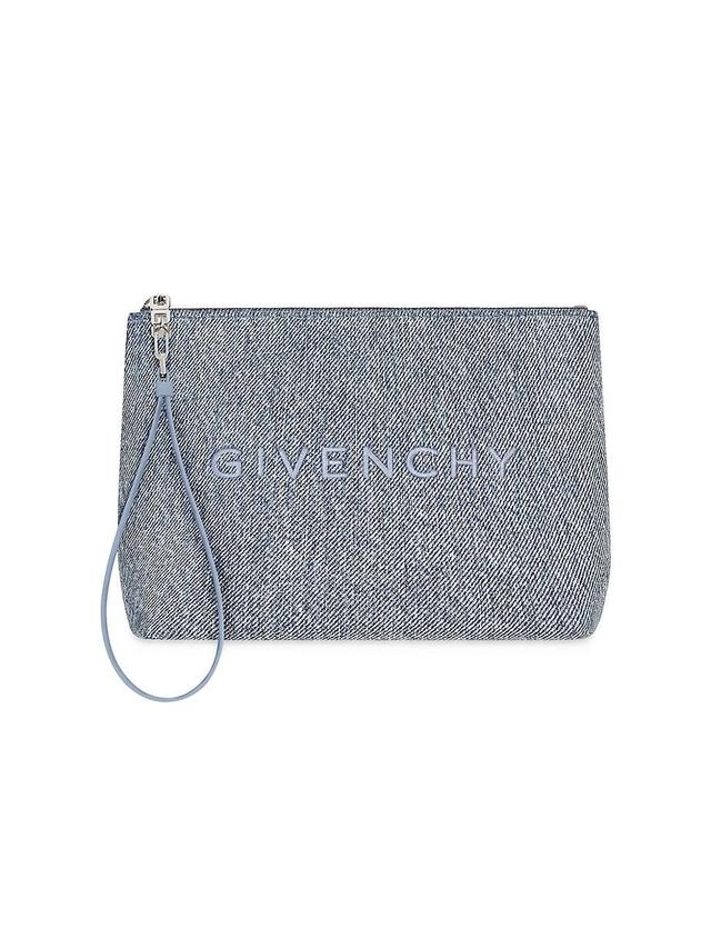 Givenchy Logo Denim Travel Pouch Product Image