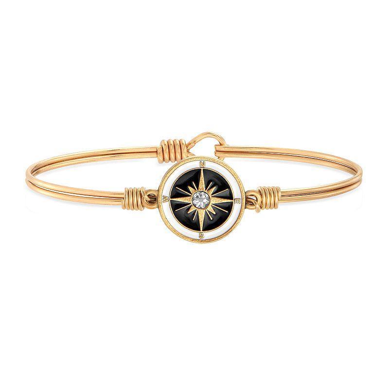 Luca + Danni Compass Bangle Bracelet, Womens Silver Tone Product Image