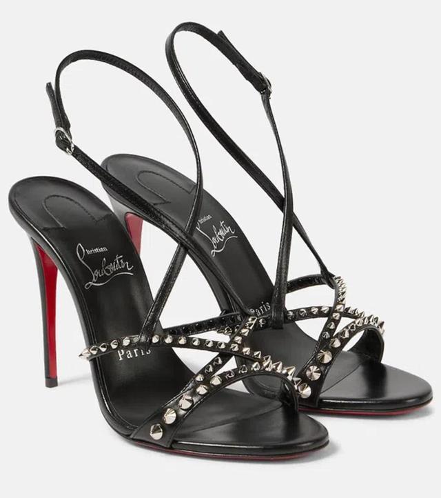 CHRISTIAN LOUBOUTIN Sandalen Tatooshka Spikes Aus Leder In Black Product Image