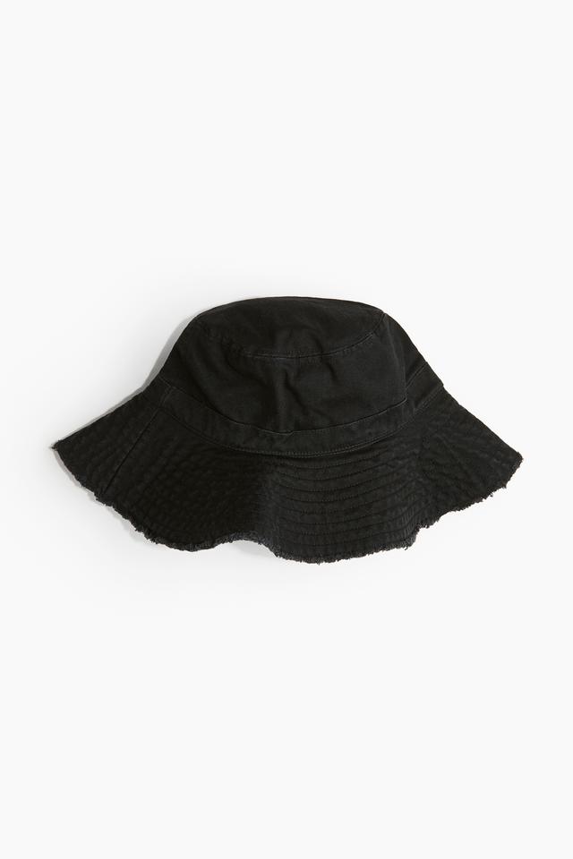 Frayed-edge Cotton Bucket Hat Product Image