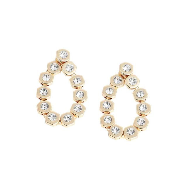 Sohi Womens Crystal Drop Earrings Product Image