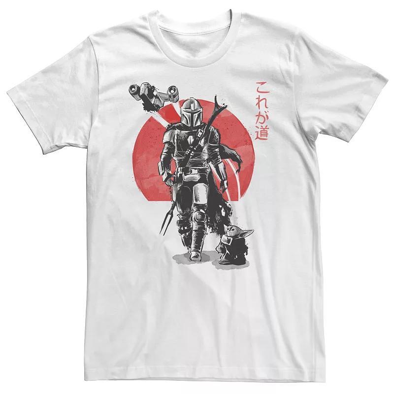 Big & Tall Star Wars The Mandalorian The Child Red Sun Ink Portrait Tee, Mens Product Image