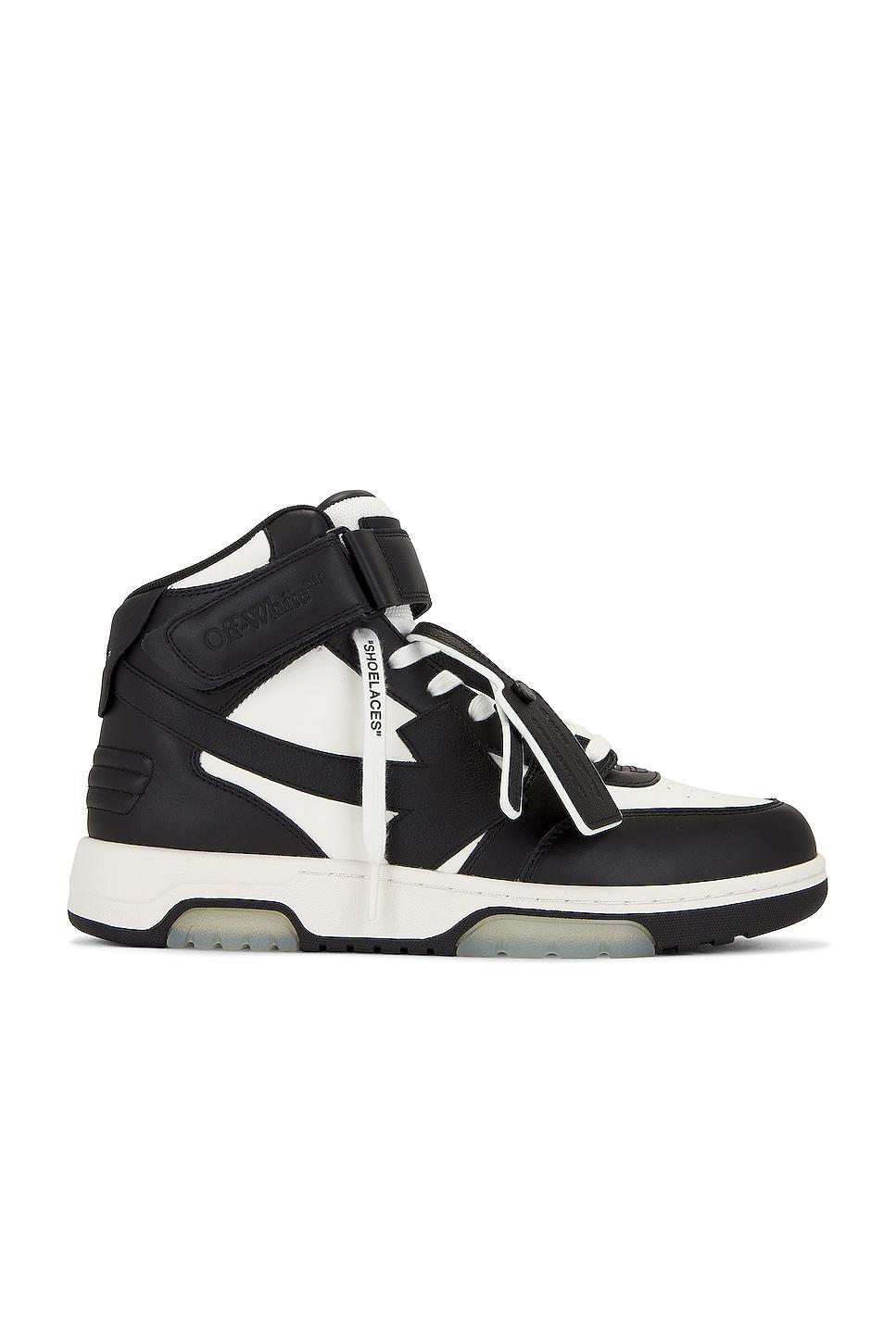 OFF-WHITE Out Of Office Mid Top Sneaker in White,Black. Size 42, 44. Product Image