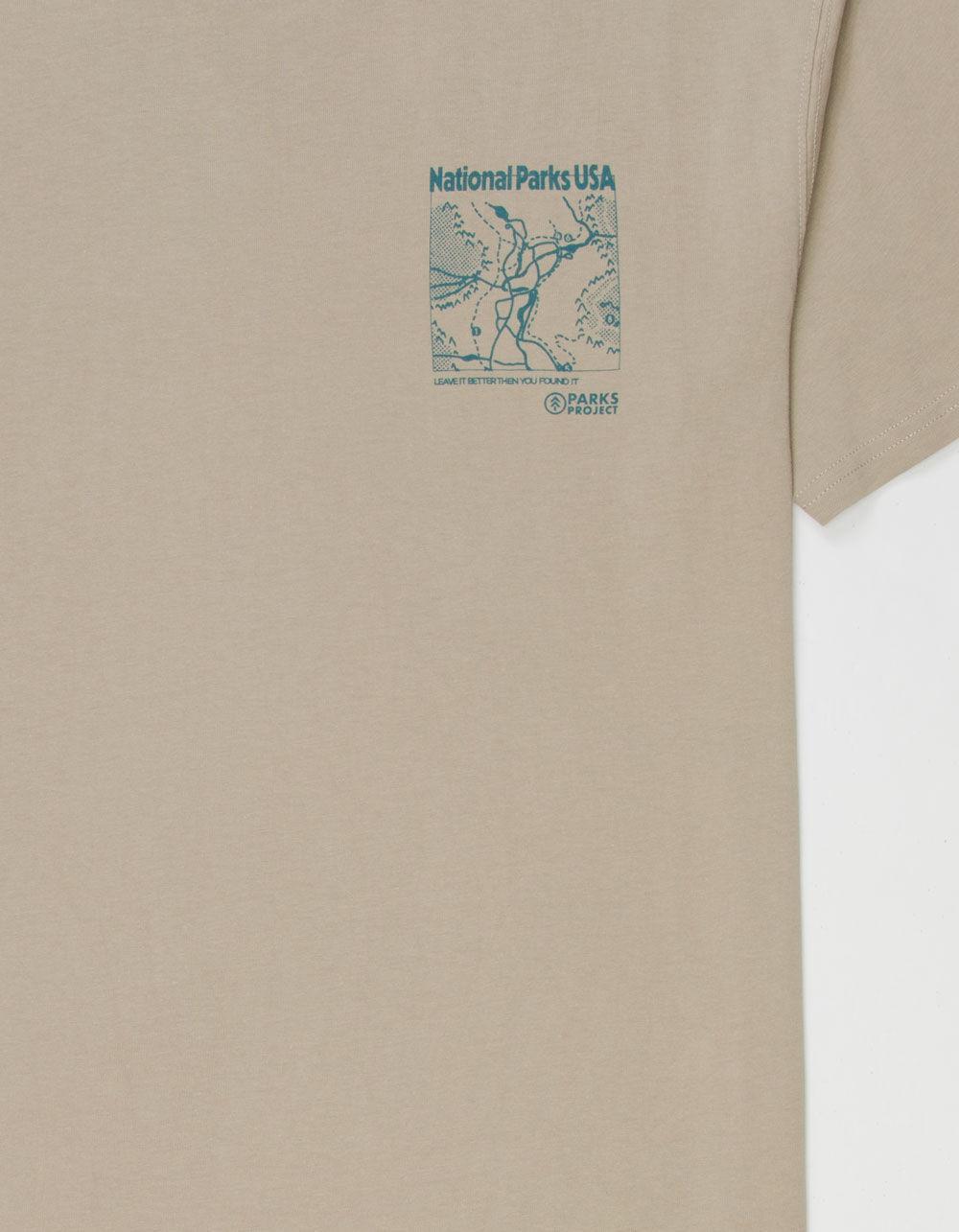 PARKS PROJECT National Parks Trail Map Mens Tee Product Image