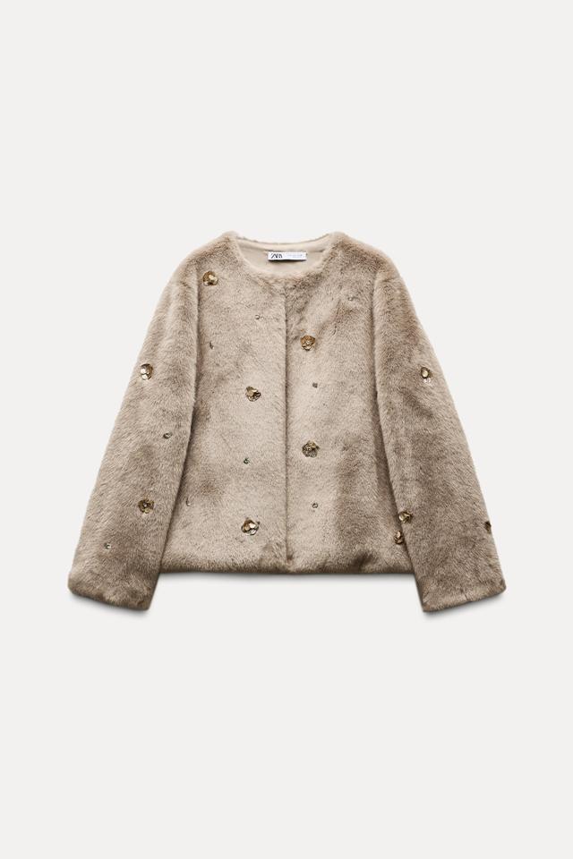 FAUX FUR SHORT COAT Product Image