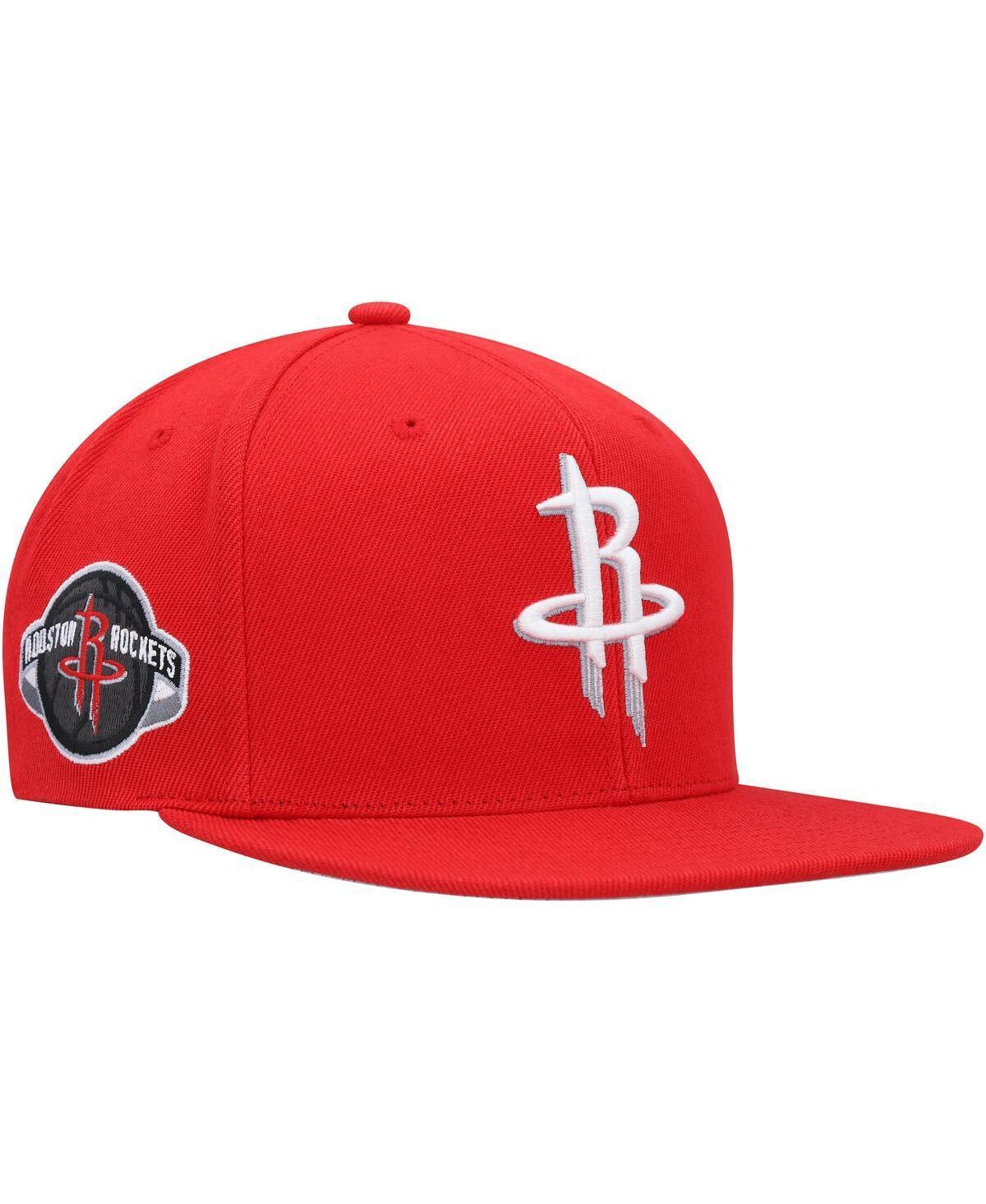 Mens Mitchell & Ness Houston Rockets Side Core 2.0 Snapback Hat Product Image