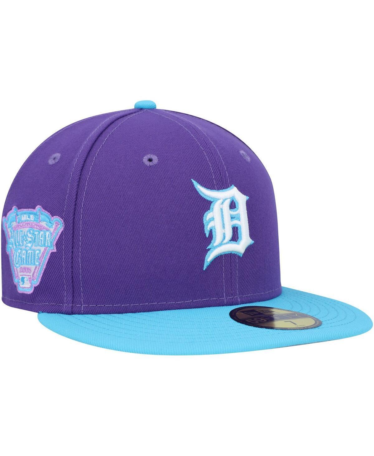 Mens New Era Purple Detroit Tigers Vice 59FIFTY Fitted Hat Product Image