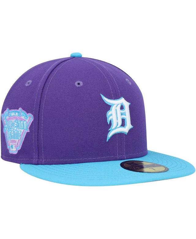 Mens New Era Purple Detroit Tigers Vice 59FIFTY Fitted Hat Product Image