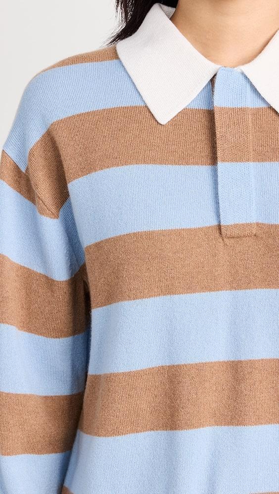 Guest in Residence Striped Cashmere Rugby Pullover | Shopbop Product Image