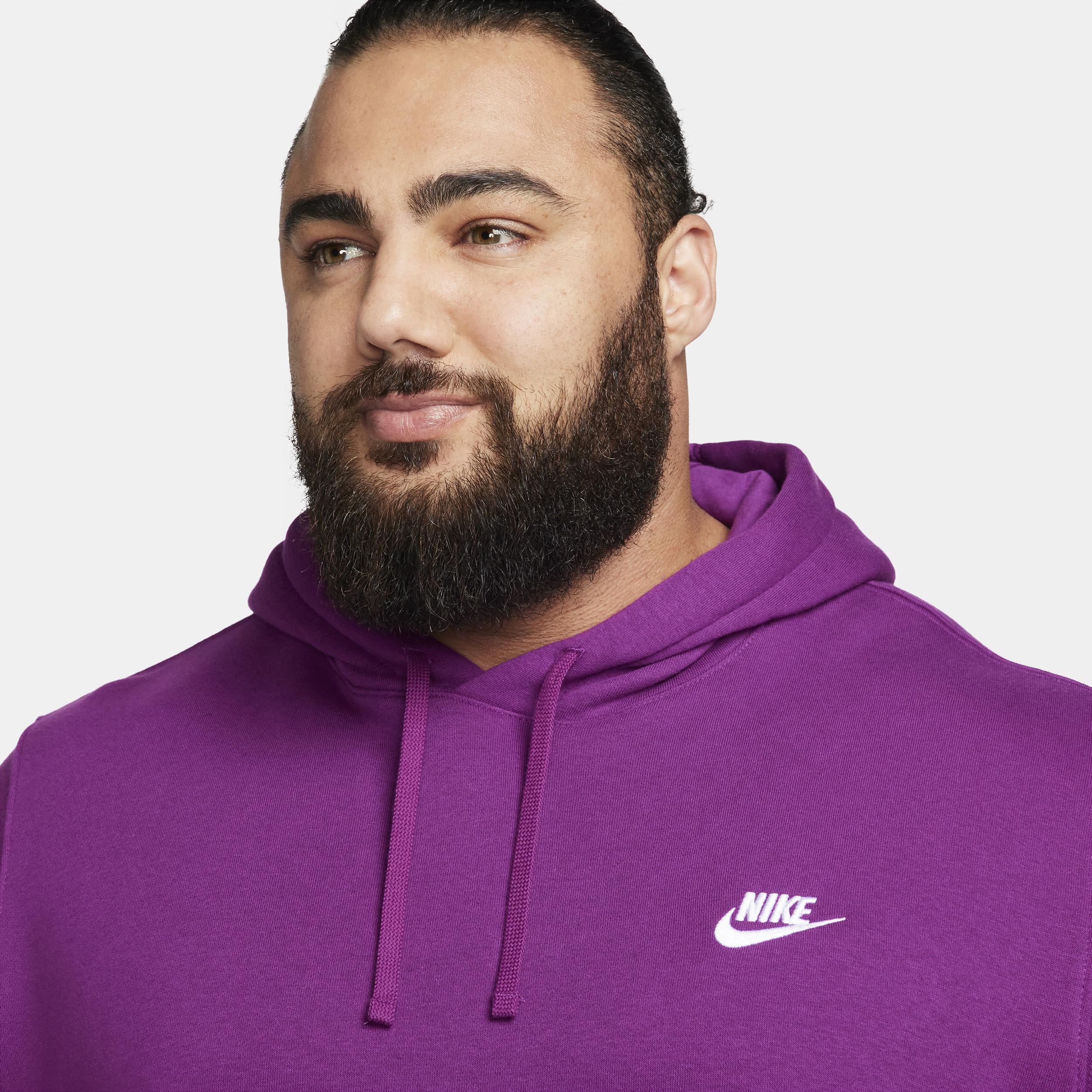 Nike Club unisex hoodie in viotech purple Product Image