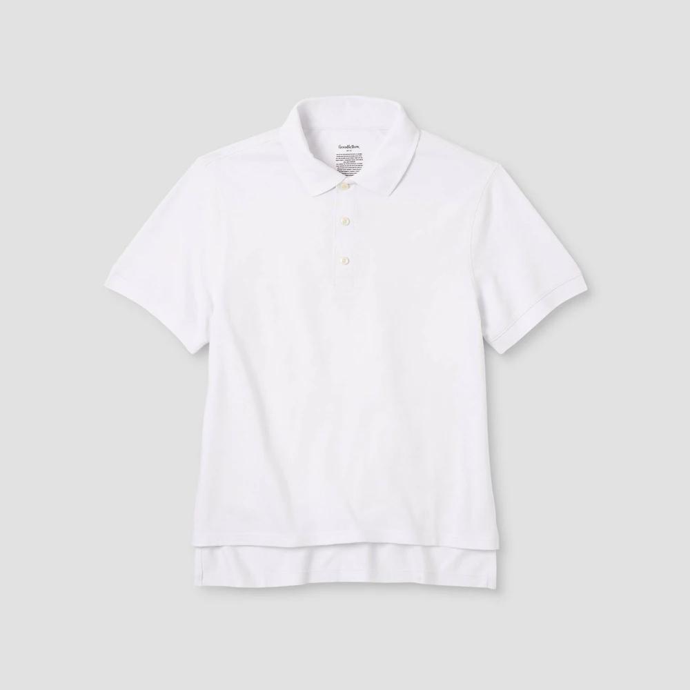 Mens Adaptive Every Wear Loose Fit Polo Shirt - Goodfellow & Co True White Product Image