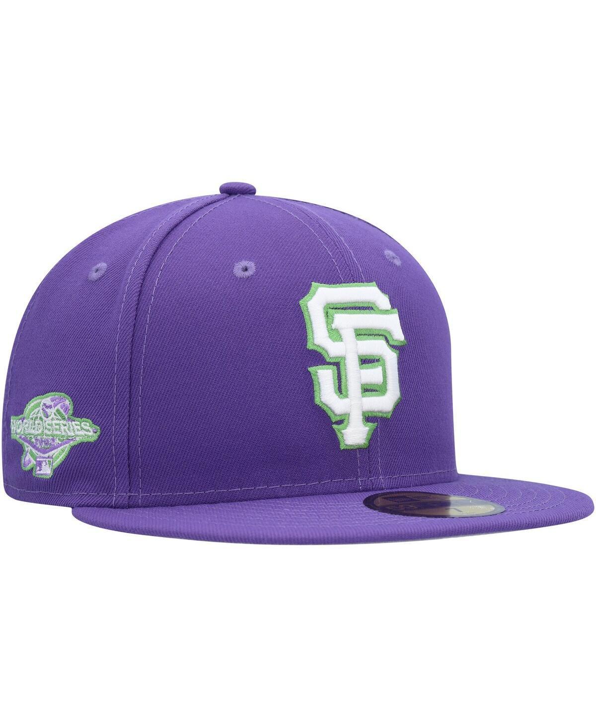 Mens New Era Purple San Francisco Giants Lime Side Patch 59FIFTY Fitted Hat Product Image