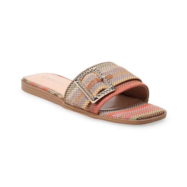 BCBGeneration Mollie Womens Buckled Slide Flat Sandal Product Image