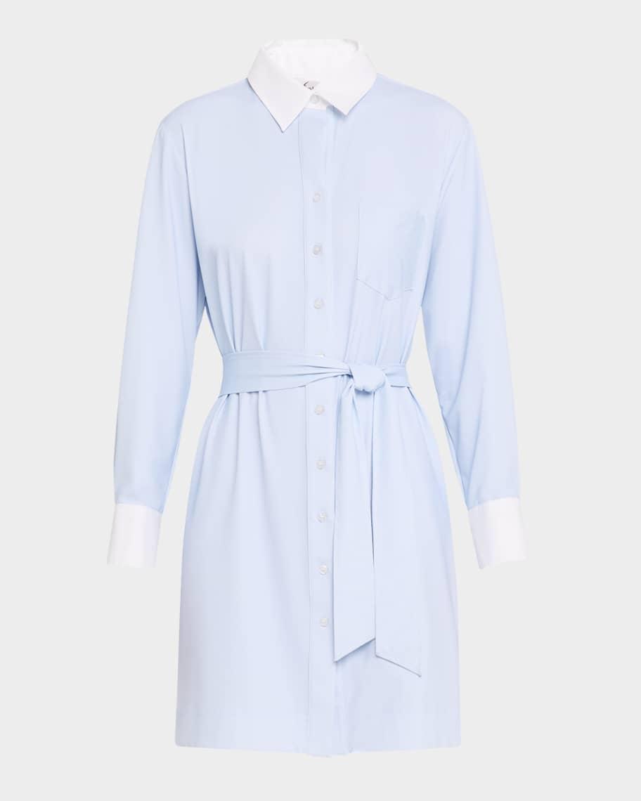 Liam Belted Two-Tone Shirtdress Product Image