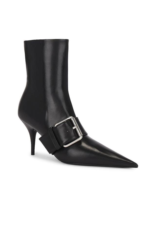 Balenciaga Knife Belt Bootie in Black Product Image