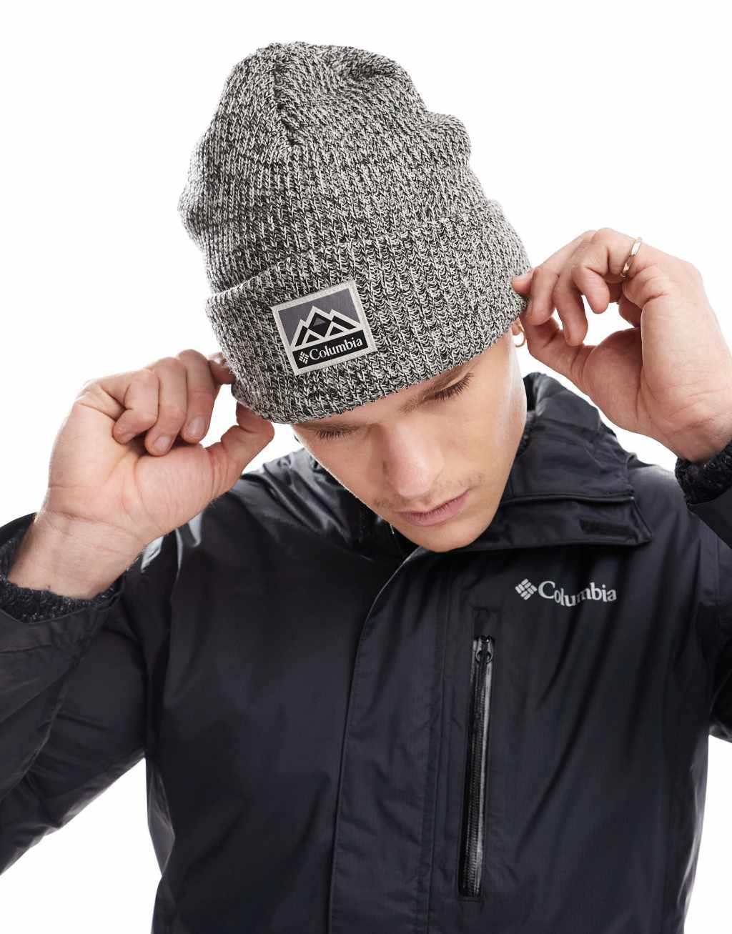 Columbia Whirlibird cuffed beanie in brown Product Image