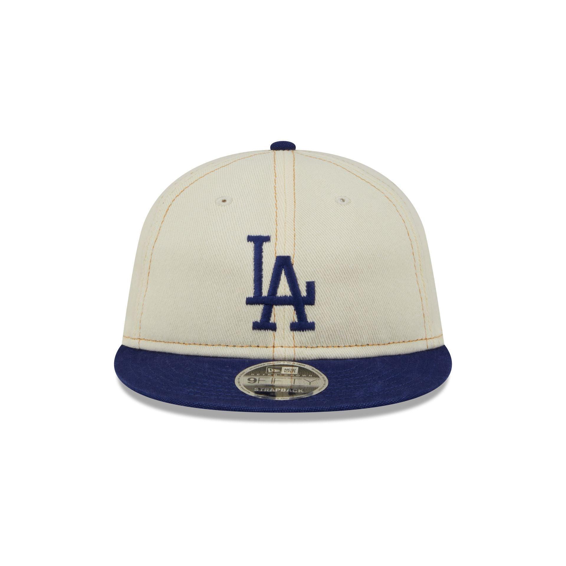 Los Angeles Dodgers Chrome Denim Retro Crown 9FIFTY Adjustable Hat Male Product Image