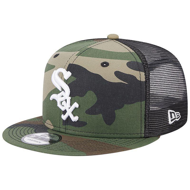 Mens New Era Camo Chicago White Sox Trucker 9FIFTY Snapback Hat Product Image