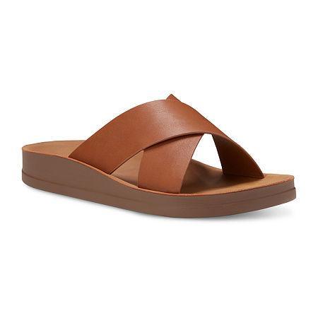 Eastland Womens Samantha Slide Sandal -TAN Product Image