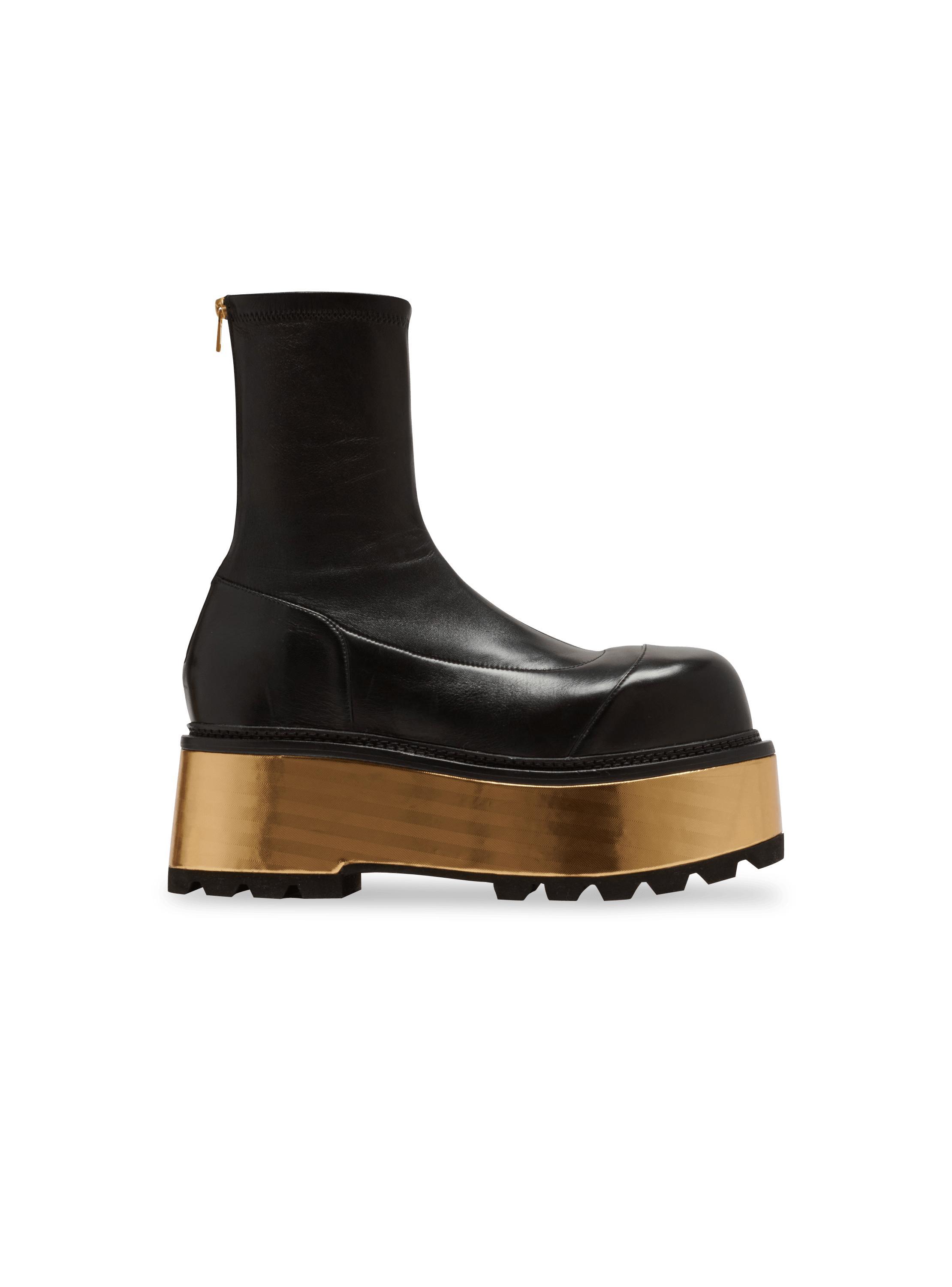 Leather platform boots product image