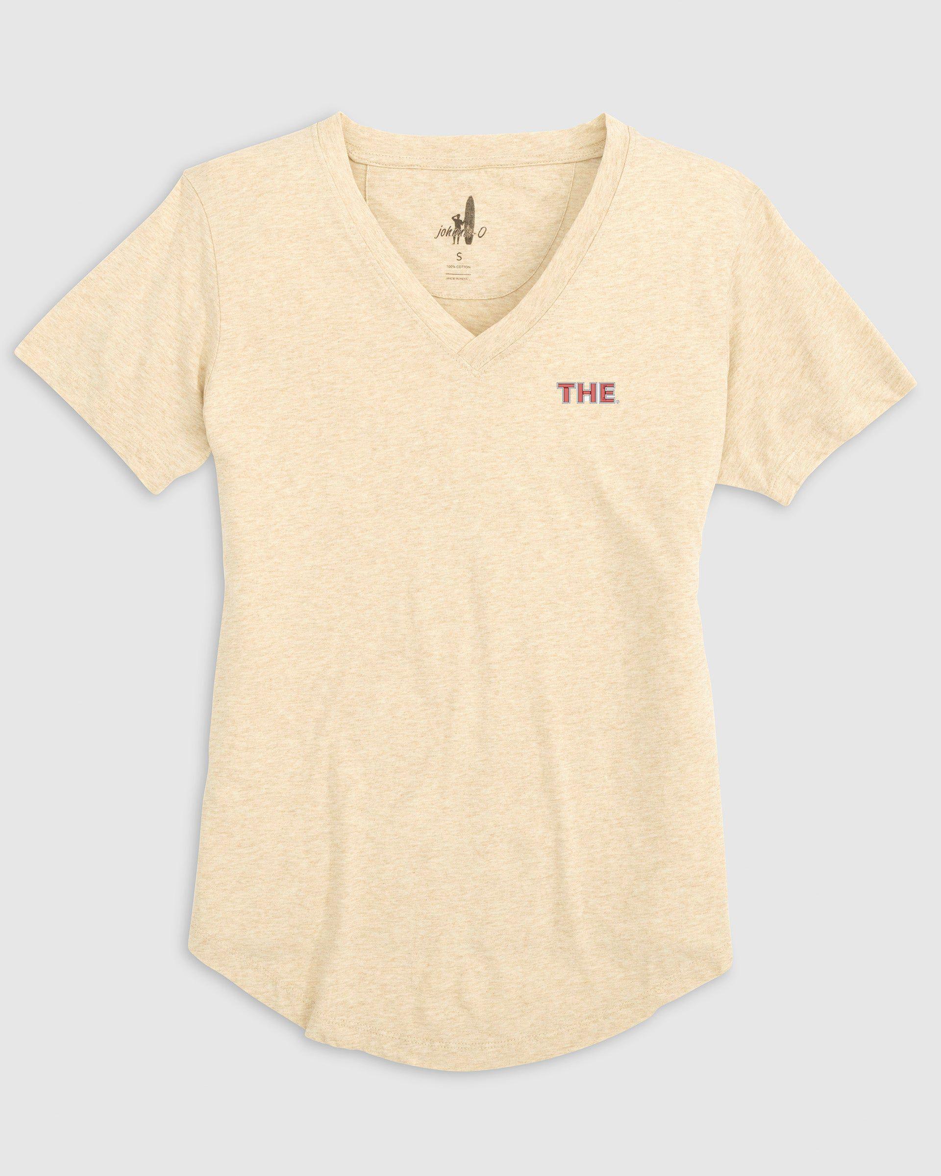 johnnie-O Womens Texas Christian Merediths V-Neck T-Shirt Product Image