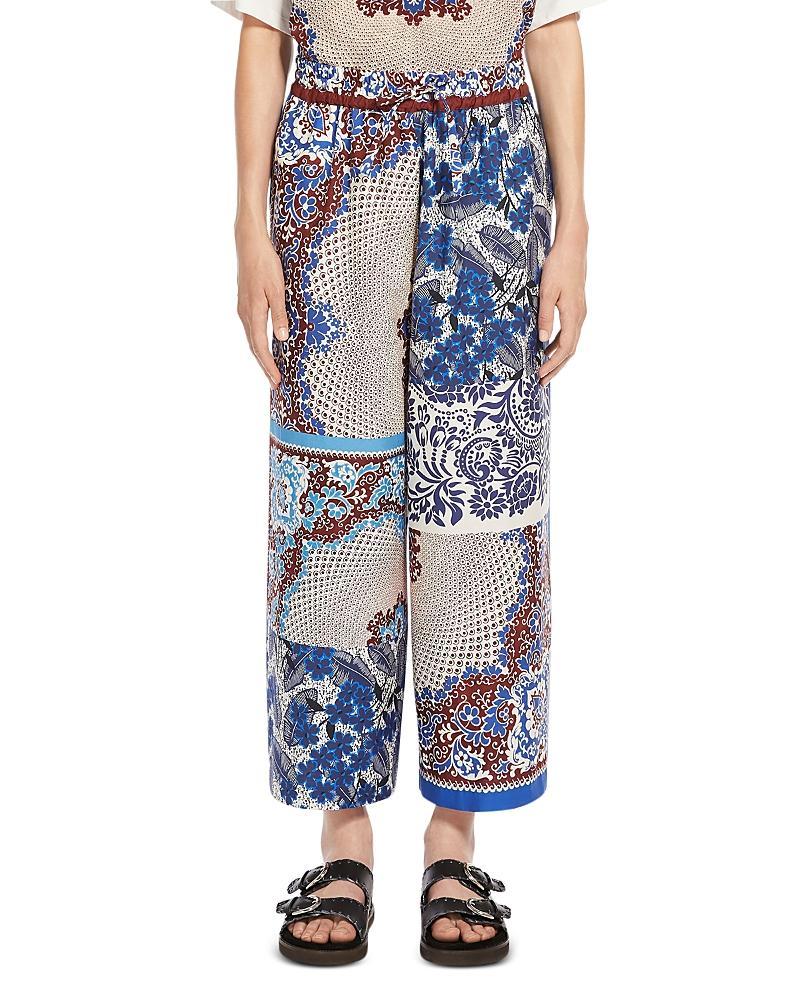 Womens West Cotton Patchwork Trousers product image