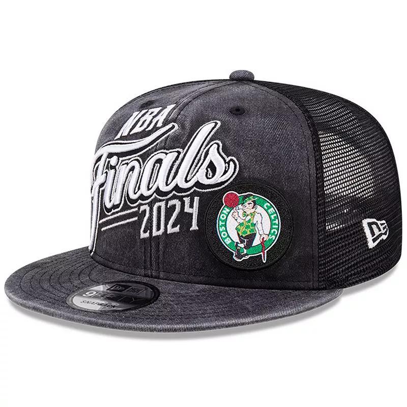 New Era Mens Black Boston Celtics 2024 Eastern Conference Champions Locker Room 9FIFTY Snapback Hat Product Image