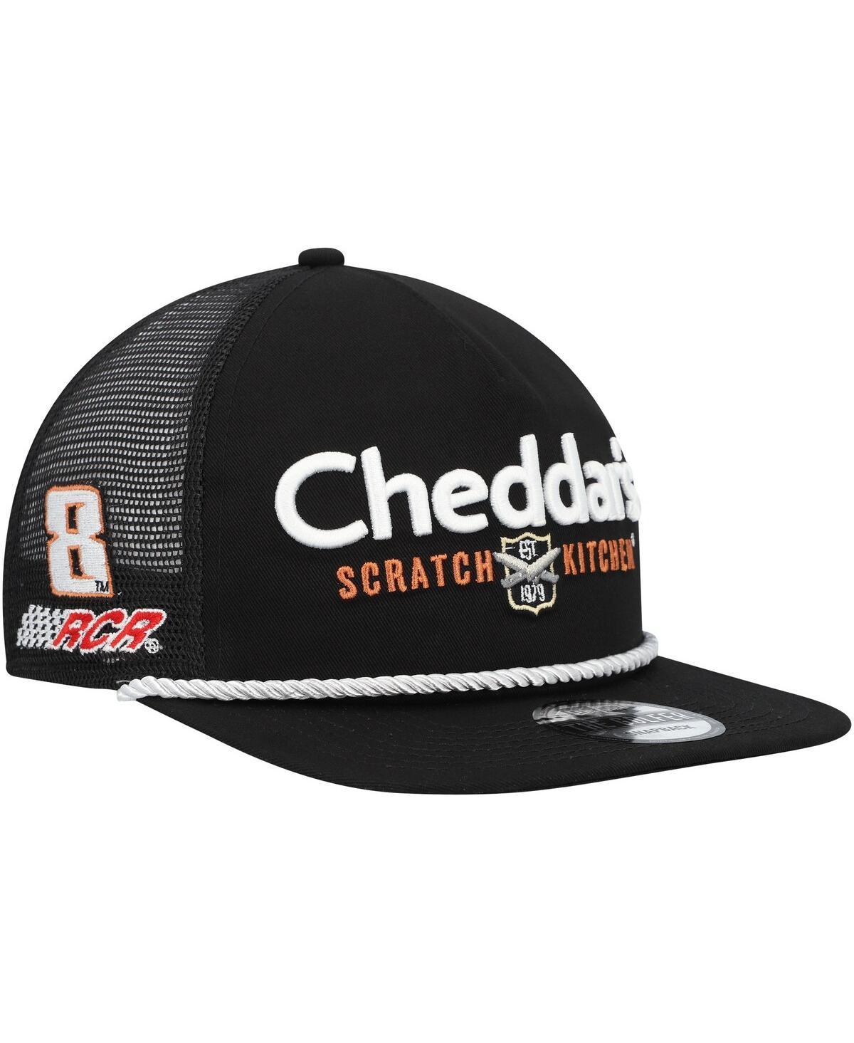 Mens New Era Black Kyle Busch Cheddars Golfer Snapback Hat Product Image