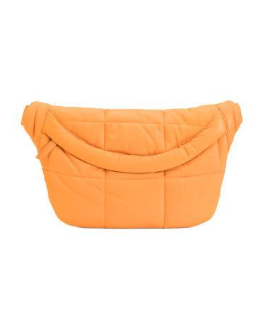 Sheepskin Oversized Puffy Quilted Sling Bag For Women Product Image