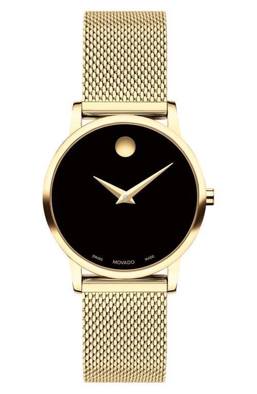 Womens Museum Classic Black Dial, Stainless Steel Mesh Bracelet Watch Product Image