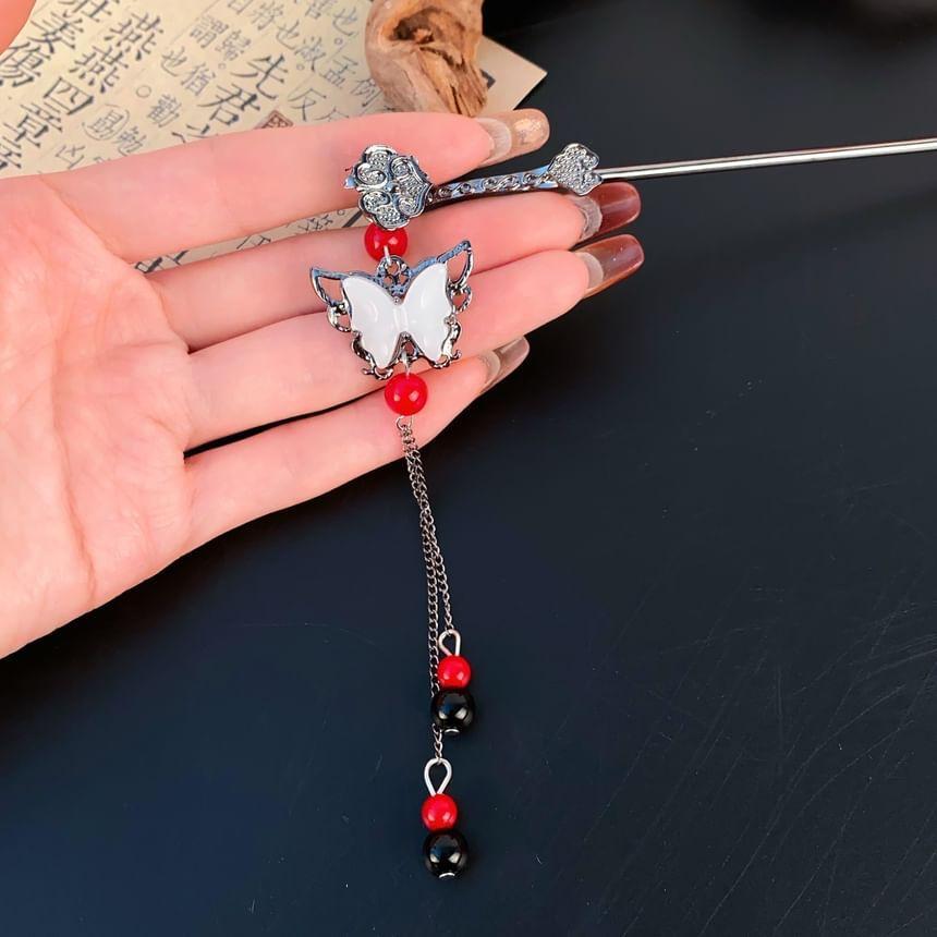 Butterfly Resin Pendant Alloy Hair Stick Product Image