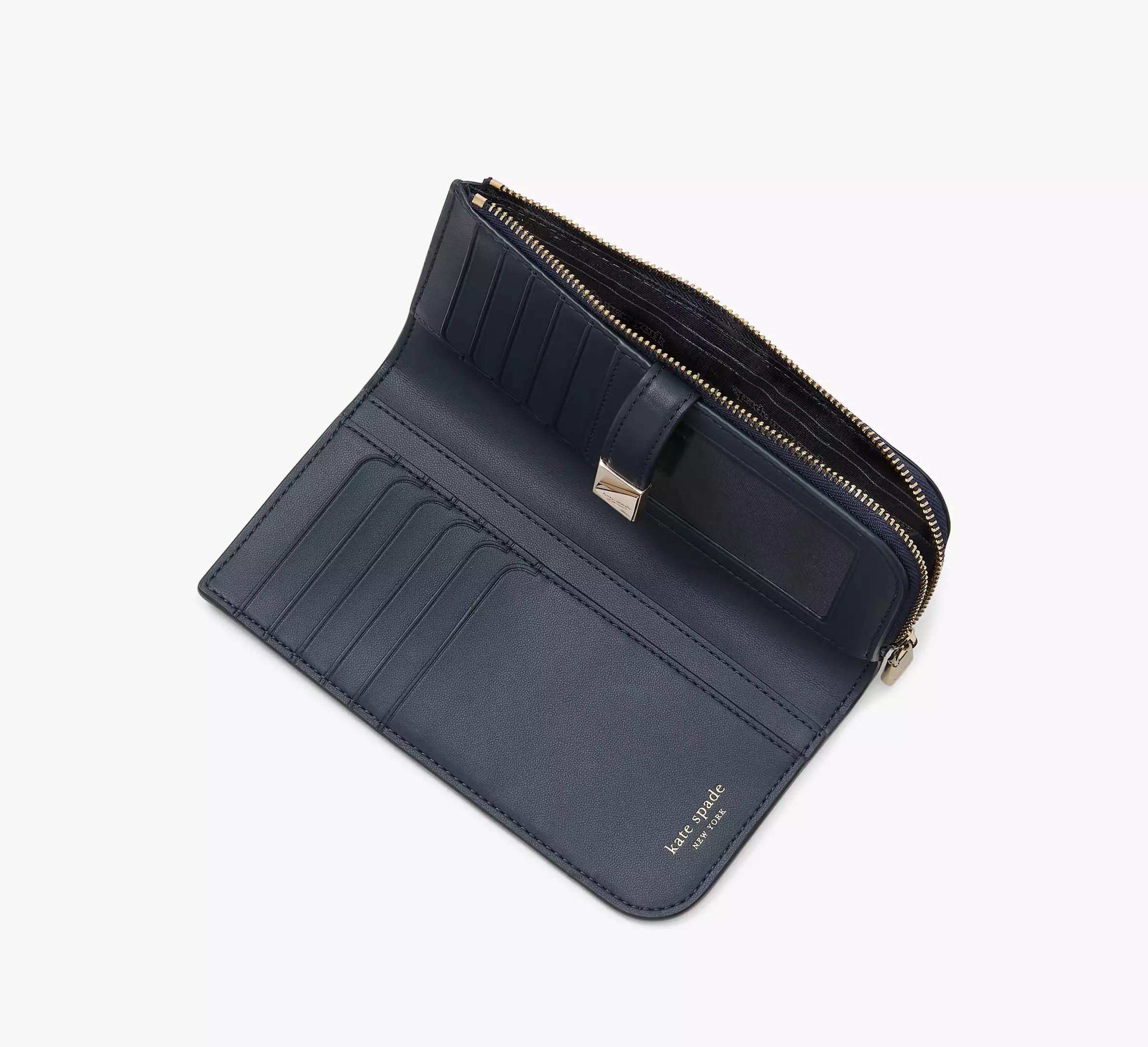 Deco Metallic Zip Slim Wallet Product Image