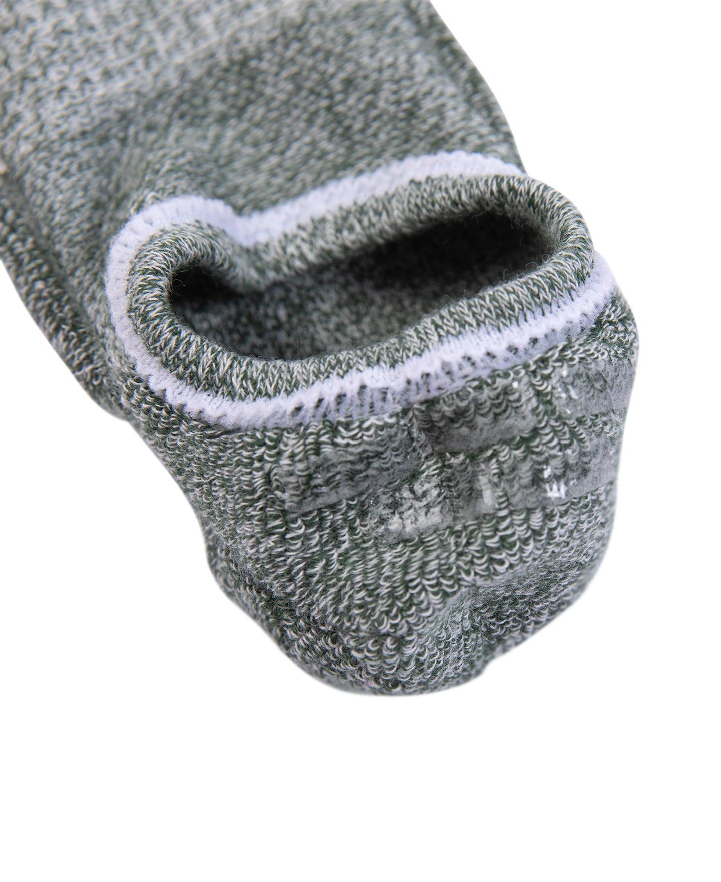 Colored Cotton No Show Socks - Sage Green Product Image