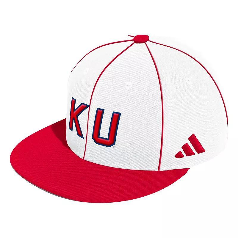 Mens adidas Kansas Jayhawks On-Field Baseball Fitted Hat Product Image