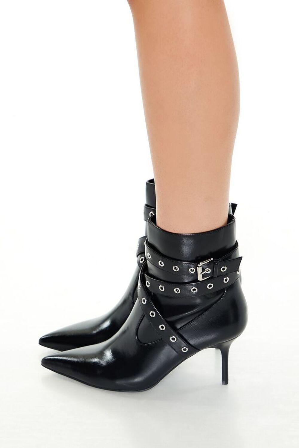 Buckled Pointed-Toe Booties | Forever 21 Product Image