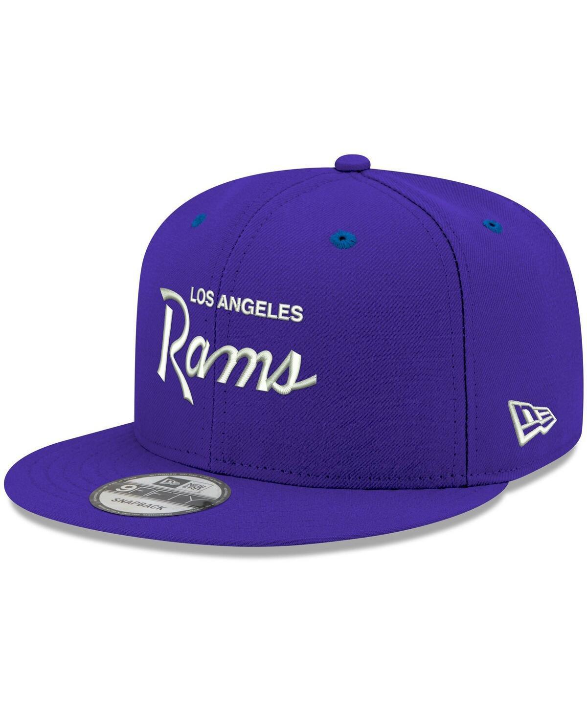 Mens New Era Royal Los Angeles Rams ScriptOriginal Fit 9FIFTY Snapback Hat Product Image