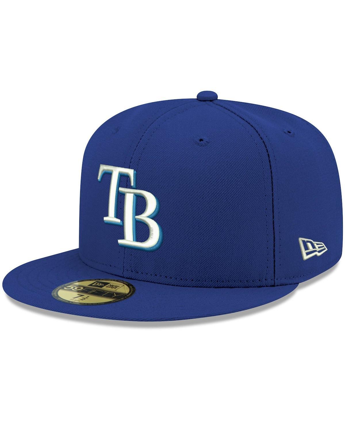 Mens New Era Royal Tampa Bay Rays White Logo 59FIFTY Fitted Hat Product Image