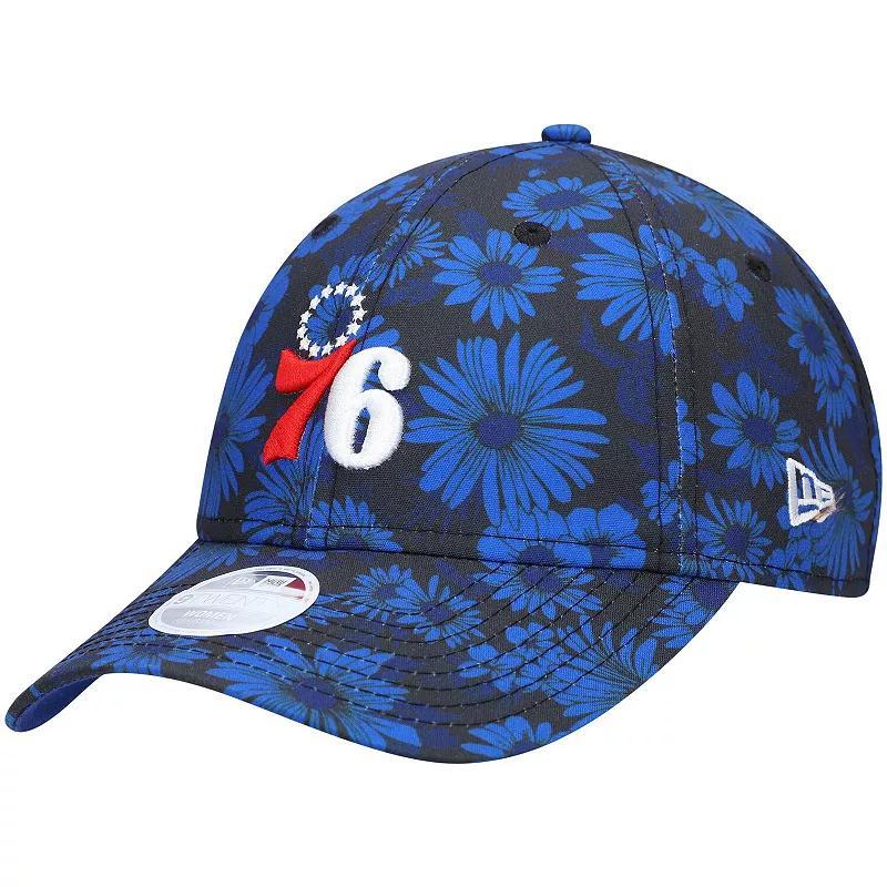 Womens New Era Royal Philadelphia 76ers Blossom 2.0 9TWENTY Adjustable Hat Product Image