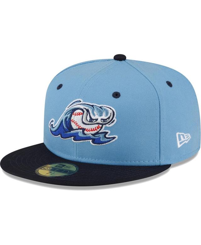 Mens New Era Light Blue West Michigan Whitecaps Authentic Collection Alternate Logo 59FIFTY Fitted Hat Product Image