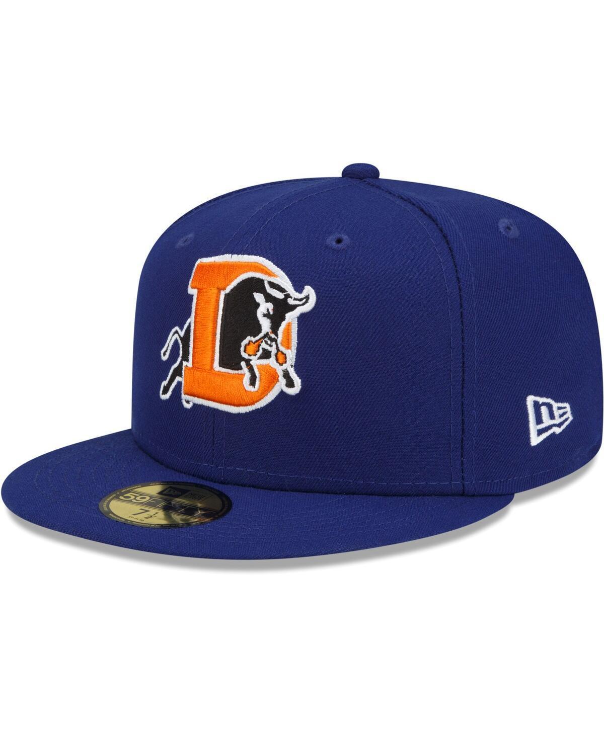 Mens New Era Royal Durham Bulls Authentic Collection Team Home 59FIFTY Fitted Hat Product Image