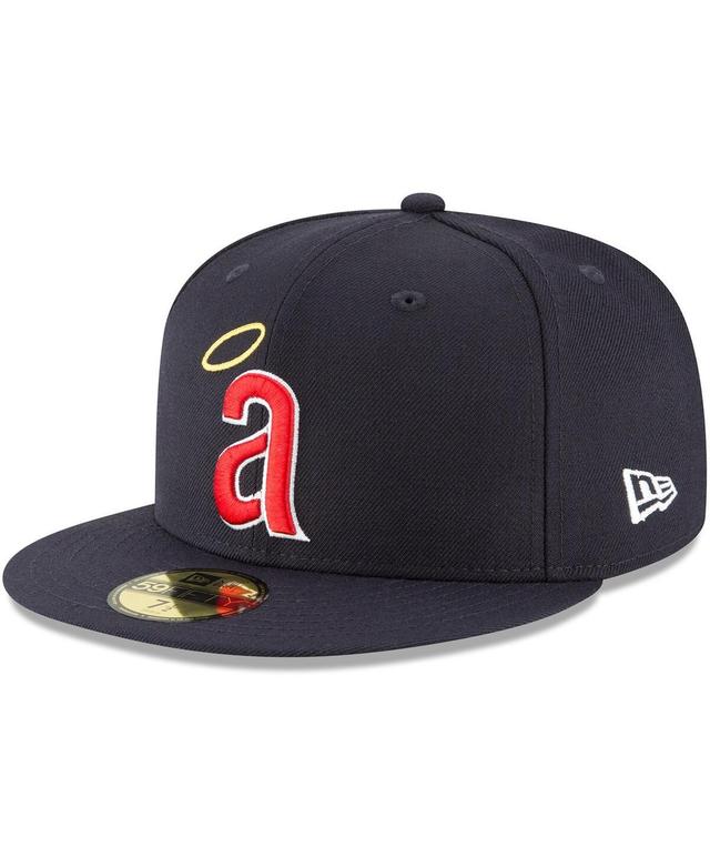 Mens New Era Navy California Angels Cooperstown Collection Wool 59FIFTY Fitted Hat Product Image