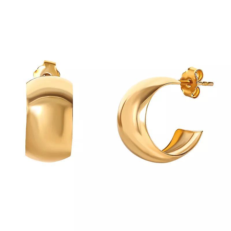 Style Your Way Gold Over Silver Small Hoop Earrings, Womens Product Image